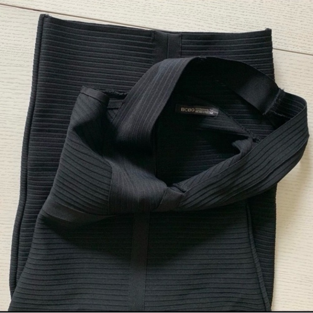 Bebe Elegant Black Bandage Dress - Picture 4 of 5